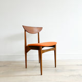 Lane Desk Chair w/ New Orange Upholstery