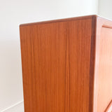 Dyrlund Media/Record Cabinet with Tambour Doors