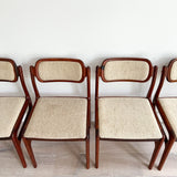 Set of 4 Rosewood Dining Chairs