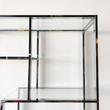 Vintage Chrome and Glass Shelf