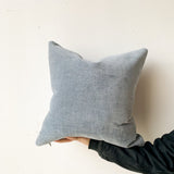 Light Blue Chenille Pillow