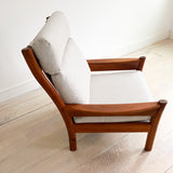High Back Teak Lounge Chair by Dyrlund