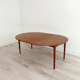 Danish Teak Dining Table w/ 2 Leaves by Arne Vodder