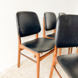 Set of 6 Danish Mid Century Dining Chairs