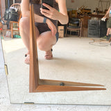 Mid Century Modern Large Mirror w/ Wooden Boomerangs