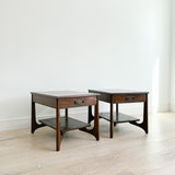 Pair of Formica Top End Tables w/ Sculpted Bases