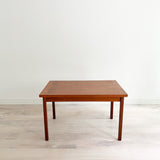 Danish Teak Expandable Dining Table w/ Square Legs