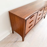 Low Walnut Dresser by United