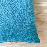 Turquoise Chenille Pillow 18x18
