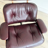 Plycraft Lounge Chair and Ottoman - Leather Upholstery