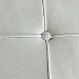 Barcelona Style Sofa w/ White Leather