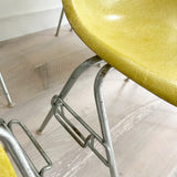 Set of 6 Rare Yellow Herman Miller Shell Chairs