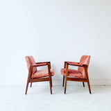Pair of Mid Century Gunlocke Occasional Chairs