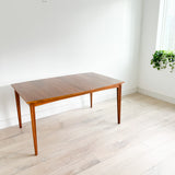 Mid Century Walnut Dining Table w/ 3 Leaves