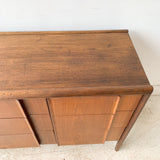 Mid Century 9 Drawer Drexel Parallel Dresser