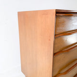 Mid Century Mahogany Dresser/Buffet w/ Sculpted Drawer Pulls