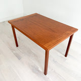 Danish Teak Expandable Dining Table w/ Square Legs