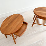 Pair of Danish Teak End Tables by Jasper