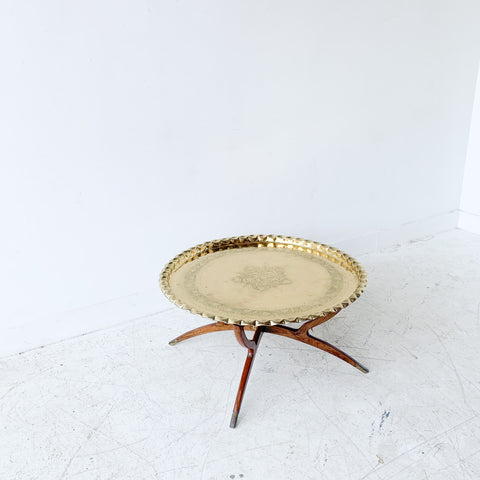 Vintage Brass Top Coffee Table