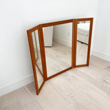 Danish Teak TriFold Mirror