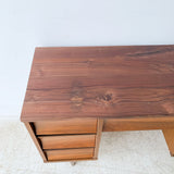 Johnson Carper Desk w/ Sculpted Drawer Fronts & Solid Top