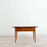 Lane Walnut and Burlwood Sofa Table