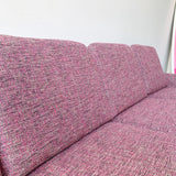 Mid Century Modern Sofa by Dux w/ New Purple Upholstery