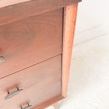 Mid Century Walnut 9 Drawer Dresser