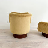 Pair of Swivel Rockers w/ New Upholstery - Attributed to Adrian Pearsall