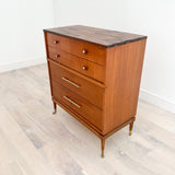 Kroehler Highboy Dresser w/ New Solid Walnut Top