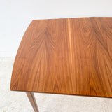 Mid Century Modern Walnut Dining Table w/ 1 Leaf