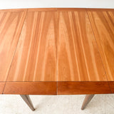 Mid Century Cherry Dining Table w/ 2 Leaves