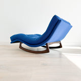 Adrian Pearsall Wave Chaise Rocker w/ New Upholstery
