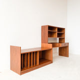 Mid Century Walnut Expandable Media Center