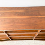 Mid Century Modern Walnut Dresser w/ Bow Front