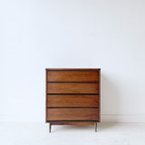 Mid Century Walnut Highboy Dresser