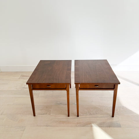 Pair of Mid Century Walnut End Tables