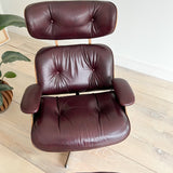 Plycraft Lounge Chair and Ottoman - Leather Upholstery