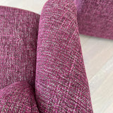 Pair of Purple Tweed Swivel Chairs