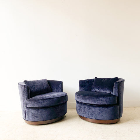 Pair of Modern Swivel Chairs