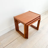 Set of 3 Danish Teak Nesting Tables