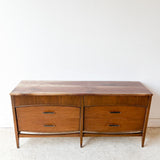 Mid Century Low Dresser w/ New Solid Walnut Top