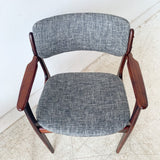 Pair of Rosewood Erik Buch Chairs w/ New Upholstery