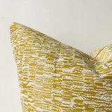 Chartreuse/White Pattern Pillow