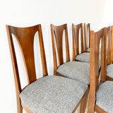 Set of 8 Broyhill Brasilia Dining Chairs w/ New Upholstery