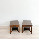 Pair of Formica Top End Tables w/ Sculpted Bases