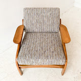 Mid Century Pearsall Style Lounge Chair with New Upholstery