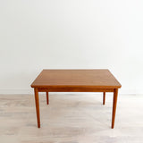 Mid Century Danish Oak Expandable Dining Table