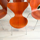 Set of 6 Fritz Hansen Chairs - Series 7