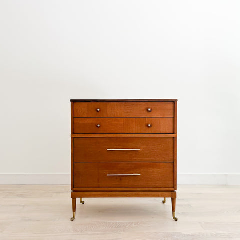 Kroehler Highboy Dresser w/ New Solid Walnut Top